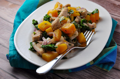 Chicken Hash with Butternut Squash and Kale